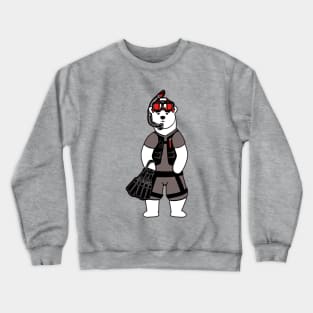 Polar Bear Rescue Swimmer Crewneck Sweatshirt